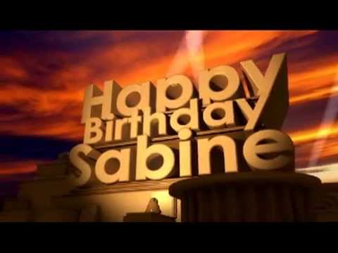 Happy Birthday Sabine