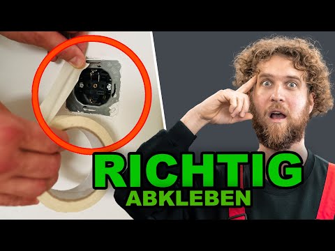 Protect sockets and switches before painting!