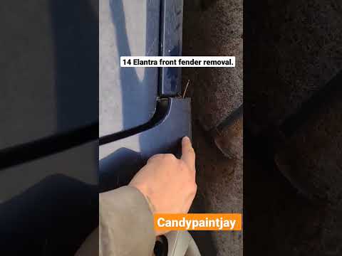 Hyundai Elantra front fender removal. #shorts