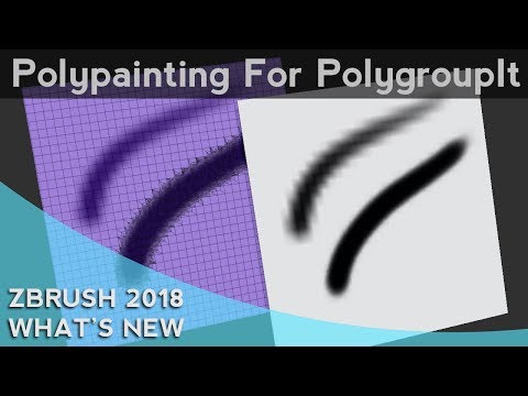 047 ZBrush 2018 Polypainting For PolygroupIt