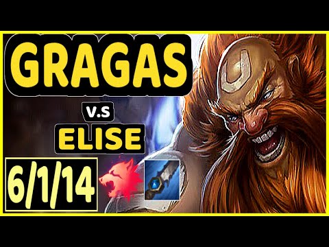 KADIR (GRAGAS) vs ELISE - 6/1/14 KDA JUNGLE GAMEPLAY - EUW Ranked GRANDMASTER