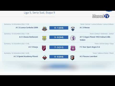 Jurnal MUSCEL TV  19.10.2022 SPORT – fotbal – Seria Sud Liga V