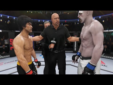 Bruce Lee vs. The Ghost (EA Sports UFC 3) - Crazy UFC 👊🤪
