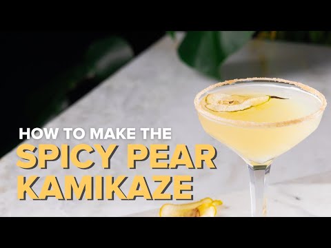 Spicy Pear Kamikazee Cocktail Recipe