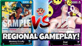 (OP16) Round 8 Toronto regionals! P Enel vs UG Luffy! One piece Card Game