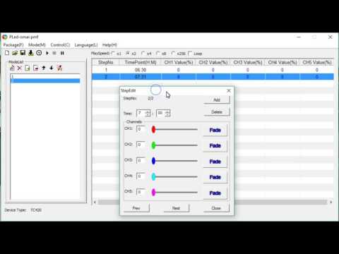 Tutorial programmazione centralina led TC420