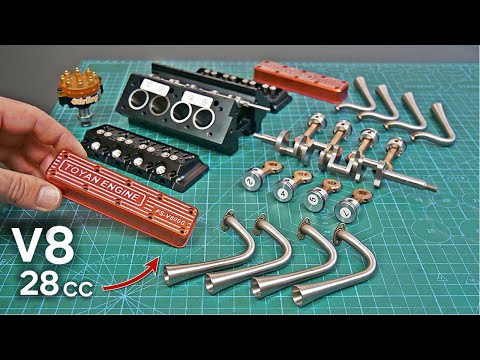 Assembling & Running the New Toyan V8 Gasoline Engine