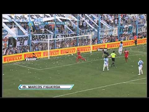 Gol de Figueroa. Rafaela 2 - Argentinos 2. Torneo Inicial 2012. Fecha 9. Fútbol Para Todos