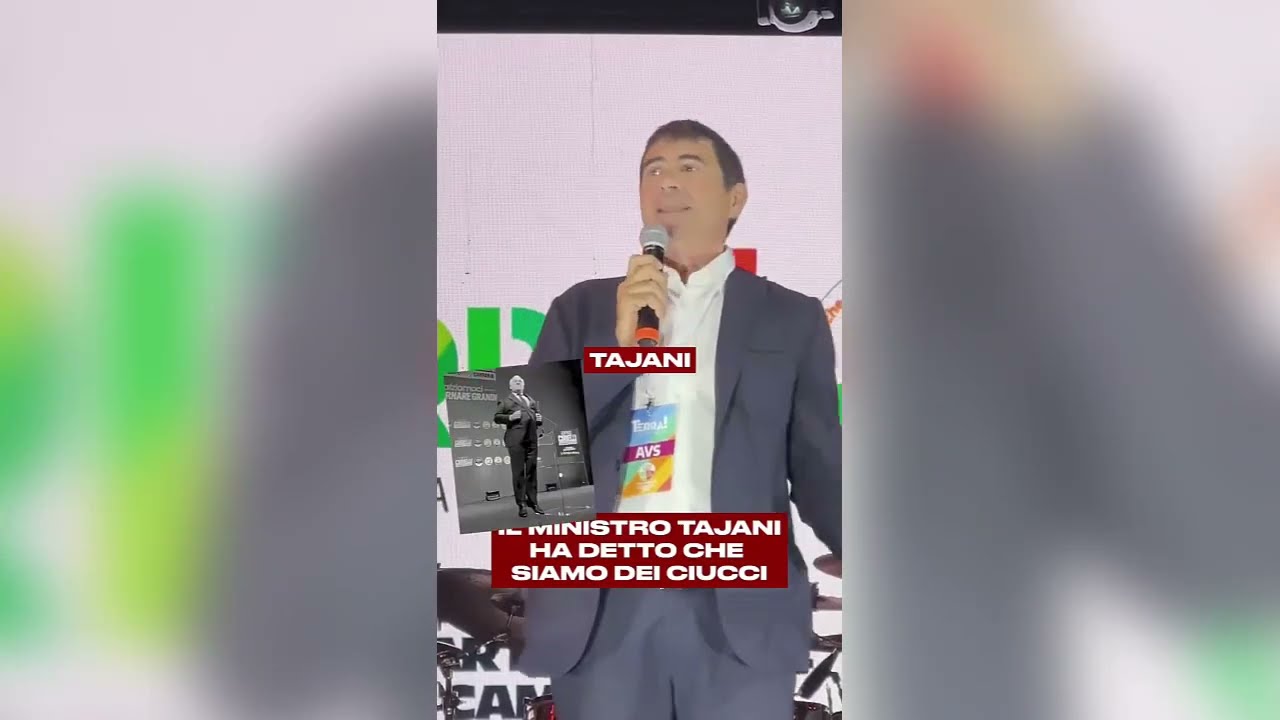 FRATOIANNI: "TAIANI CI CHIAMA CIUCCI, ATTENTO, QUESTI CIUCCI DARANNO SPERANZA ALL'ITALIA"