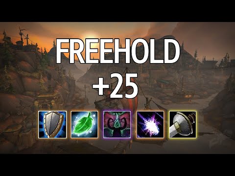 BfA 8.3 Rank 1 Balance Druid PoV | Freehold Mythic +25 | WoW M+ Season 4