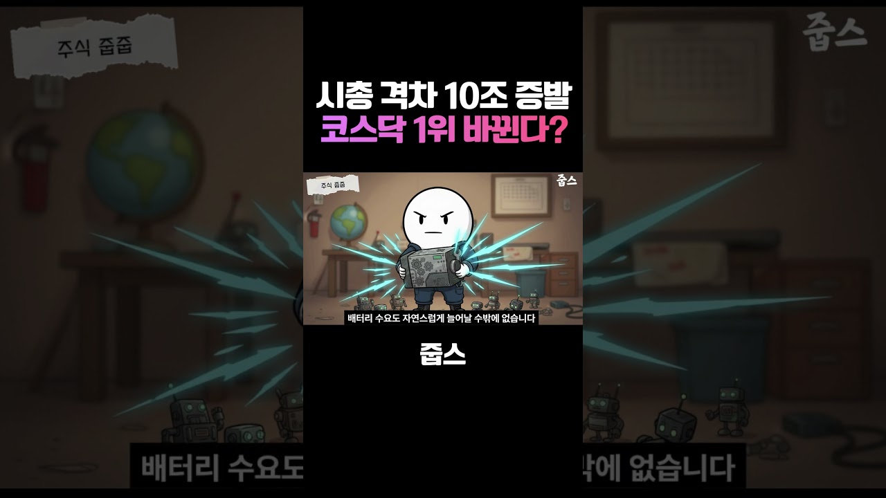 시총 격차 10조 증발 코스닥 1위 바뀐다?