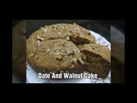 Date And Walnut Cake { Eggless Wholewheat Cake }