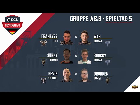 WC3 - WaN vs. Franzyzz / Kevin vs. Drunken / Sunny vs. Shocky | ESL  Herbstmeisterschaft 2021