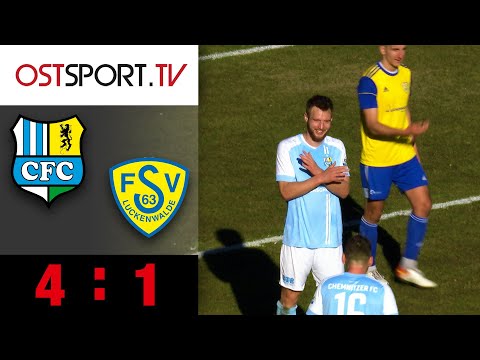 Mit Spaß am Fußball, Chemnitz gewinnt bei Tiffert-Debüt: CFC - Luckenwalde | RL NO | OSTSPORT.TV