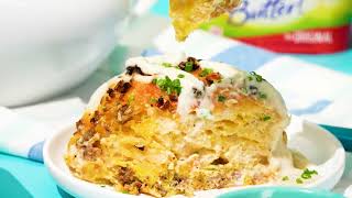 I Cant Believe Its Not Butter! Biscuits & Gravy Casserole
