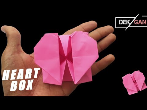 HEART BOX Origami - Origami Heart Box Instructions - DIY Tutorial