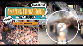 【Phnom Penh DAY TRIP】Wow! Just Wow. How to make ceramics in CAMBODIA | Day trip to Kampong Chhnang|