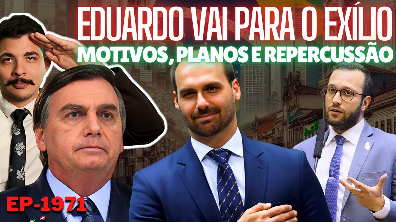 EXILADO: Eduardo FICA nos EUA - Motivos, Planos e Repercussão. A Imprensa CHORA e a CREDEN é Nossa.