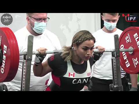 Christine Castro - 6th Place 467.5kg Total - 69kg Class 2021 IPF World Women's Classic