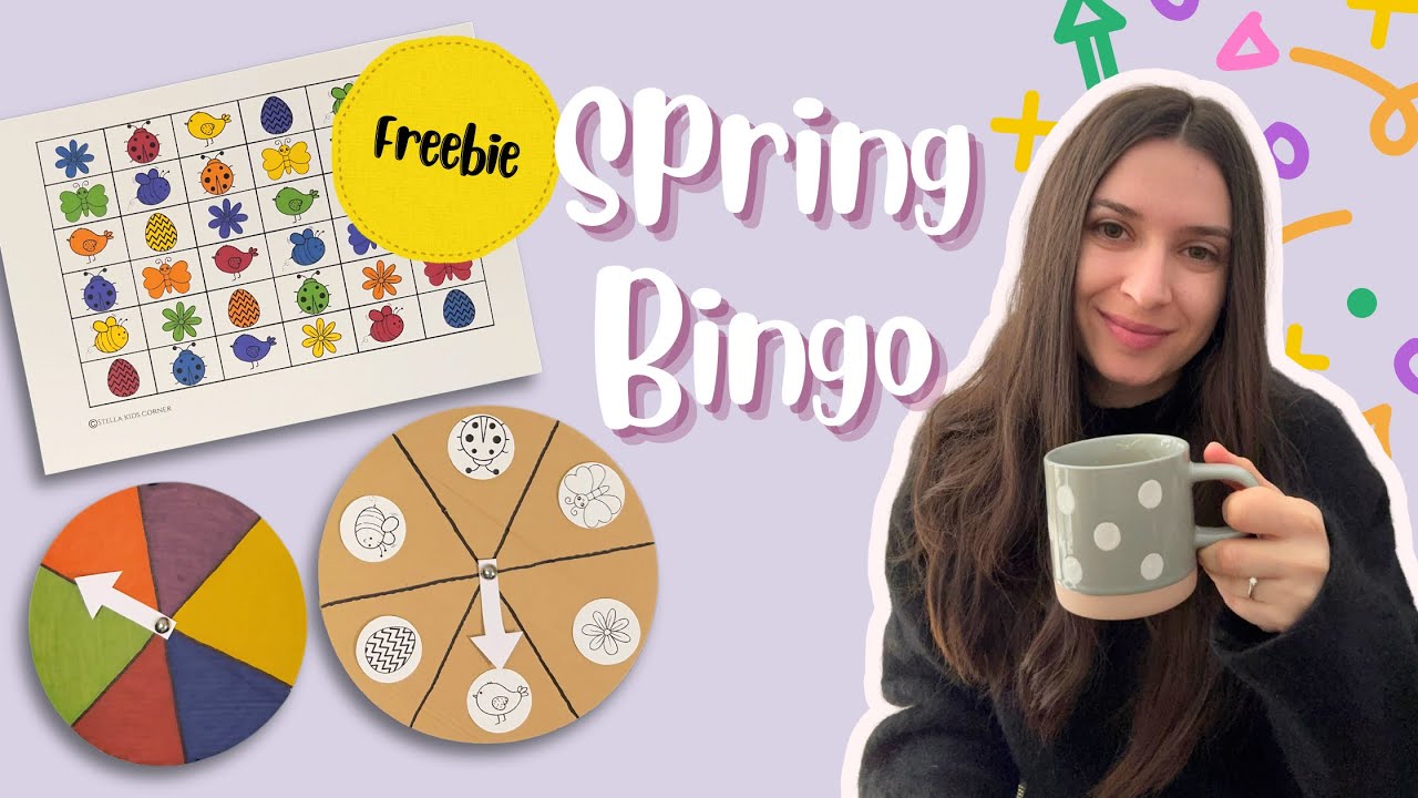 Spring Bingo Game for Kids | DIY Learning Activity (FREE printable inside)
