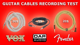 Video thumbnail for TESTING GUITAR CABLES |  DAP AUDIO FL103 / FENDER Deluxe / VOX Vintage Coil by Stamatis Stabos