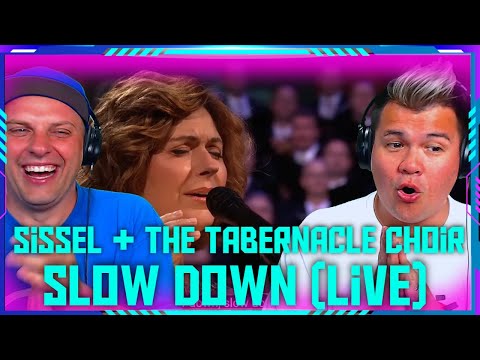 First Time Reaction To Slow Down - Sissel + The Tabernacle Choir | THE WOLF HUNTERZ Travis and Jon