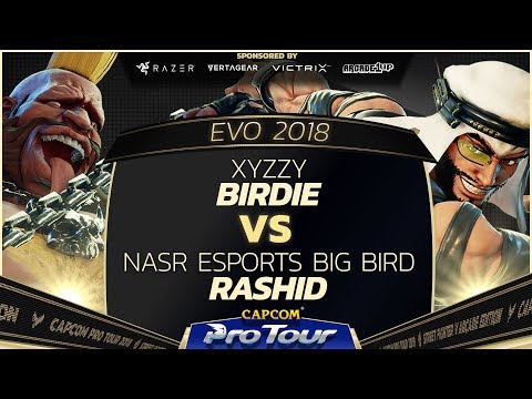 xyzzy (Birdie) vs NASR Esports Big Bird (Rashid) - EVO 2018 - Day 2 Pools - SFV - CPT 2018