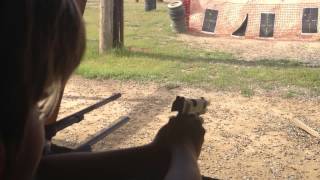 shooting my colt 45 and sniper rifle