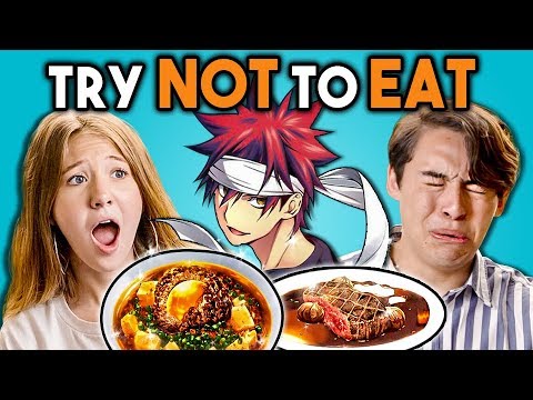 TRY NOT TO EAT CHALLENGE! - Anime Food | Teens & College Kids Vs. Food