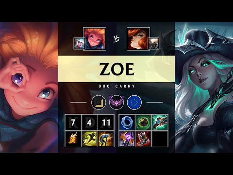 Zoe Carry vs Miss Fortune - EUW Master Patch 25.13