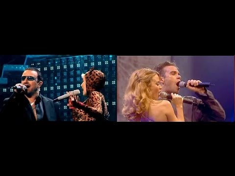 Kylie Minogue, Bono, Robbie Williams - Kids (LaLCS, by DcsabaS, 2006, 2001)