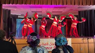 Allure performing their feather-fan routine at the 2026 Utah Summer Dance Festival!