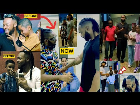 GROWN Flavour's 1st Son Semah VISITS His Father ,Holidays & Plays With His Sisters #flavour #trend
