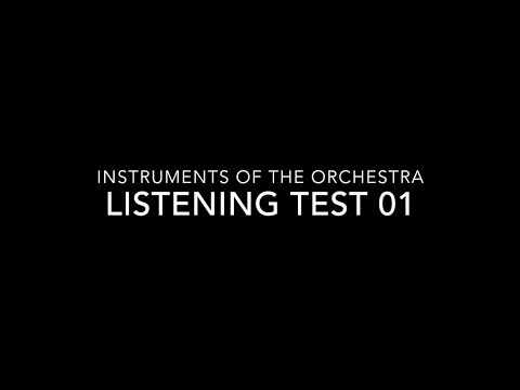 Instruments of the Orchestra - Listening Test 01