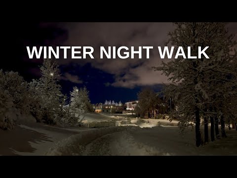 Winter Night Walk in Iceland 🇮🇸 | Northern Lights & Quiet Streets