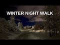 Winter Night Walk In Iceland Northern Lights Quiet Streets
