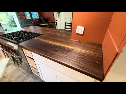 Custom Black Walnut Countertop/Peninsula