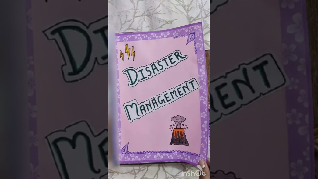 Disaster management project file 😍 social science || class 8,9,10 || sst HHW