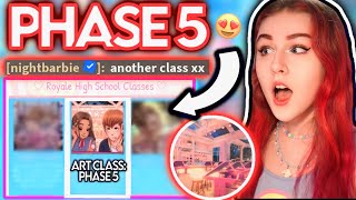 NEW CLASS COMING TO CAMPUS 3! PHASE 5 IS STARTING! ART CLASS?! ROBLOX Royale High Update