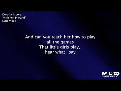 Dorothy Moore - With Pen In Hand (Lyric Video)