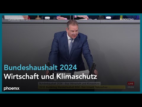 Bundestagsdebatte zum Bundeshaushalt 2024 - Einzelplan Wirtschaft und Klimaschutz am 01.02.24