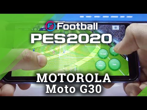 Pro Evolution Soccer gameplay on MOTOROLA Moto G30 - Performance Checkup & Game Settings