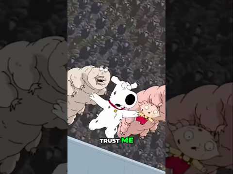 Stewie and Brian escape from the giant horde insects  #comedy #familyguy #petergriffin