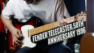 Video thumbnail for Fender USA Telecaster 50th Anniversary 1996 Limited Edition | Demo by Fusionmusic Studio