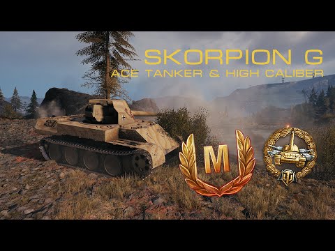 World of Tanks - Skorpion G (Ace &  High Caliber gameplay)