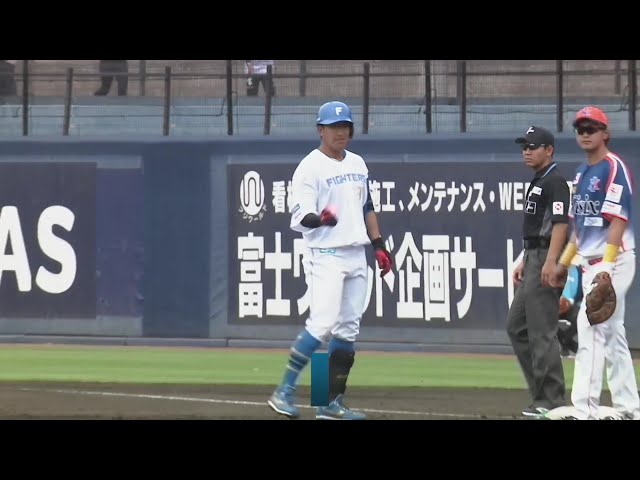 【ファーム】インコースを上手く捌く!! ファイターズ・有薗直輝の先制タイムリーヒット!!  2024年4月21日 北海道日本ハムファイターズ 対 オイシックス新潟アルビレックスBC