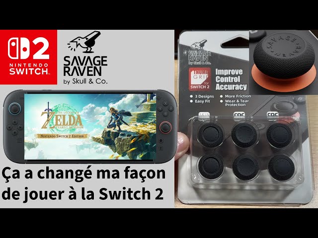 Vídeo relacionado con Skull & Co. Skin, CQC and FPS Thumb Grip Set Joystick Cap Analog Stick Cap for Nintendo Switch and Switch OLED Joy-con Controller - Black, 3 Pairs(6pcs)
