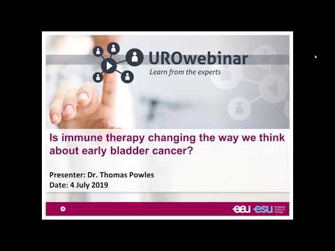 Urowebinar: Is immune therapy changing the way we think about early bladder cancer?