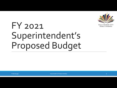 Falls Church School Board Budget Worksession