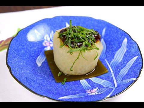 Furofuki Daikon Boiled Radish Sweet Miso Sauce Recipe Oishiy - cooking recipe video